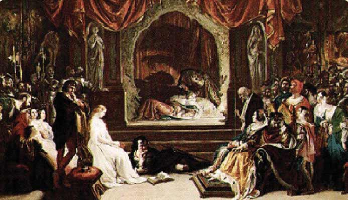 Hamlet pintura de cena